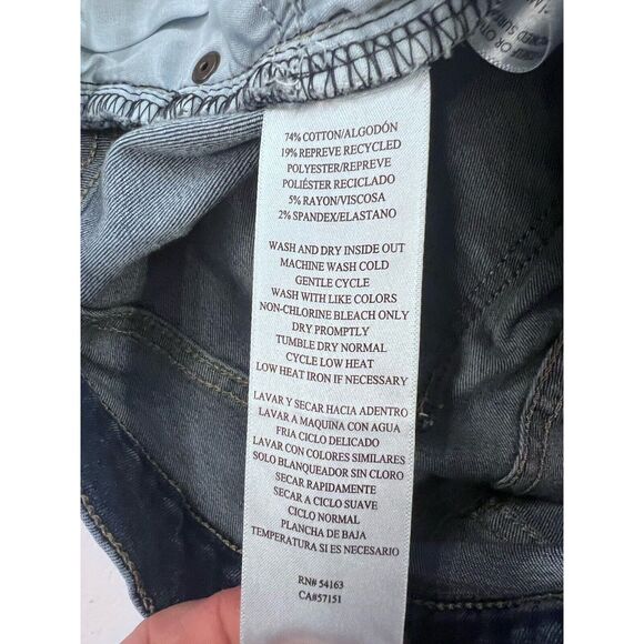 Calvin Klein Jeans Womens Size 8 High Rise Skinny Repreve Dark Wash Blue Preppy - Picture 9 of 11